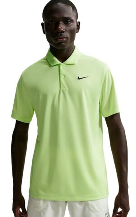 Теннисное поло Nike Court Dri-Fit Solid - light liquid lime/black