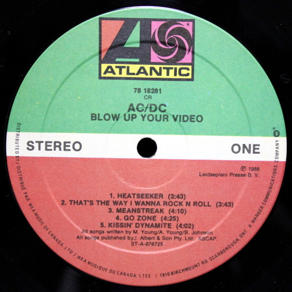 AC/DC / Blow Up Your Video (LP)