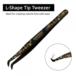 *Набор пинцетов для ресниц 2шт в коробке Metaleks