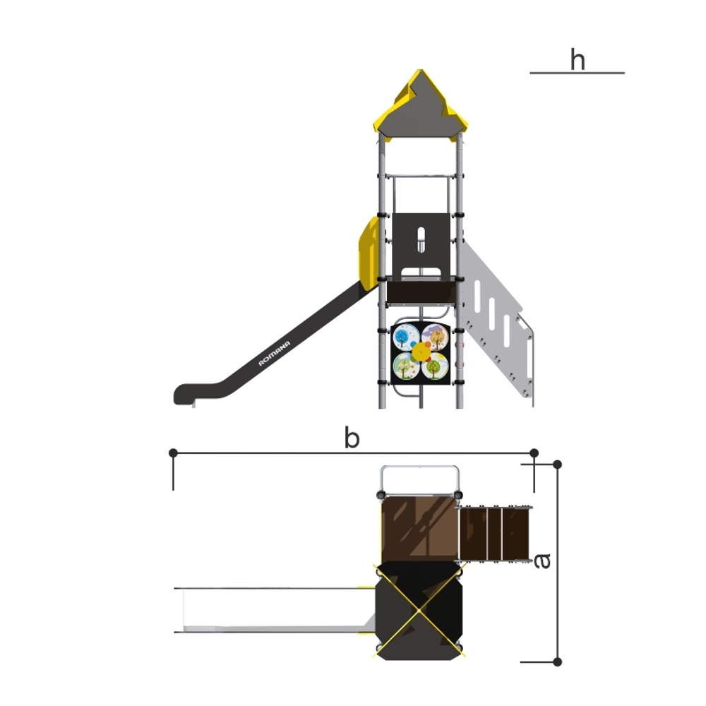 Детская площадка «Полянка» Romana 101.04.00-01