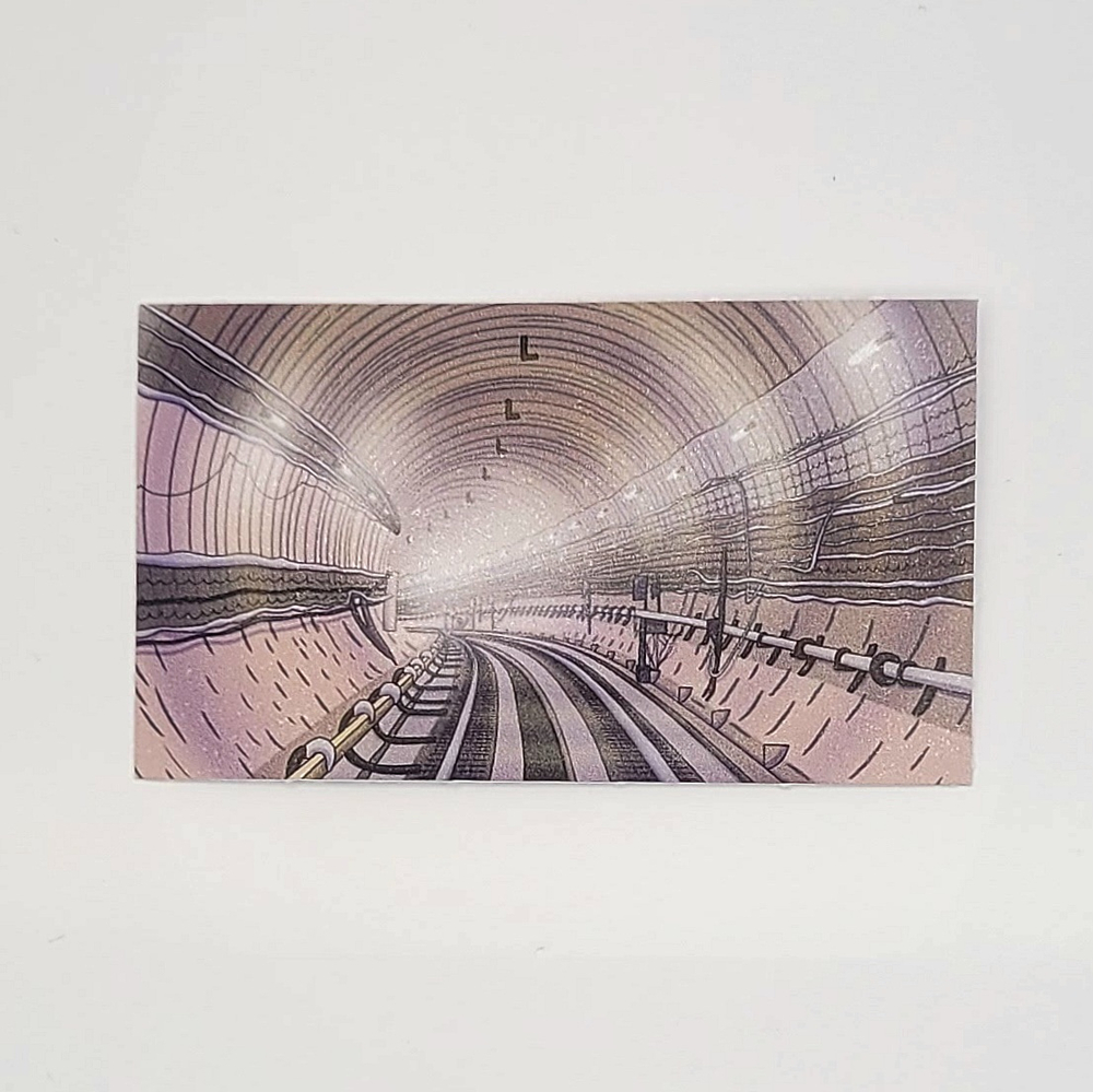 Наклейка виниловая Тоннель метро