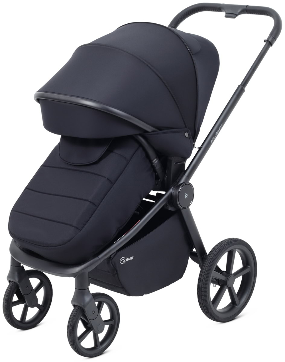 Детская коляска Rant Flex Therm Soft 3 в 1 с автокреслом Cruise Grey Midnight Black