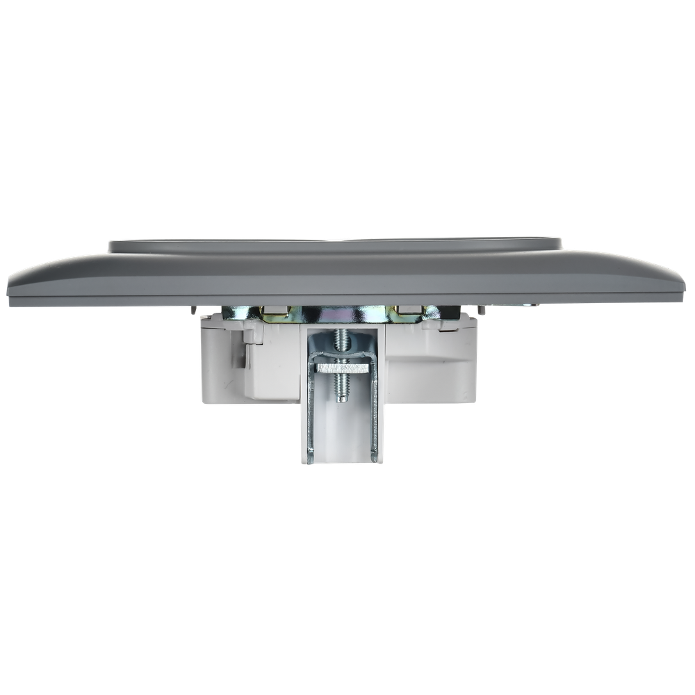 SKANDY Розетка 2-местная без заземления без защитных шторок 10А в сборе SK-R10Gr серый IEK