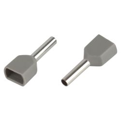 Наконечник-гильза ЭРА NO-225-97 НШвИ 0,75-8 с изолированным фланцем (упаковка 50 шт.) | Наконечники слаботочные