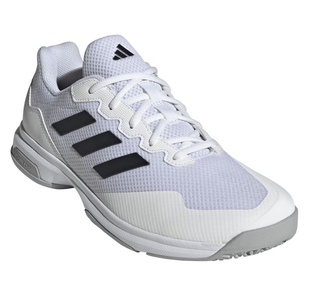 Мужские теннисные кроссовки Adidas GameCourt 2 Omnicourt - footwear white/coal black/grey
