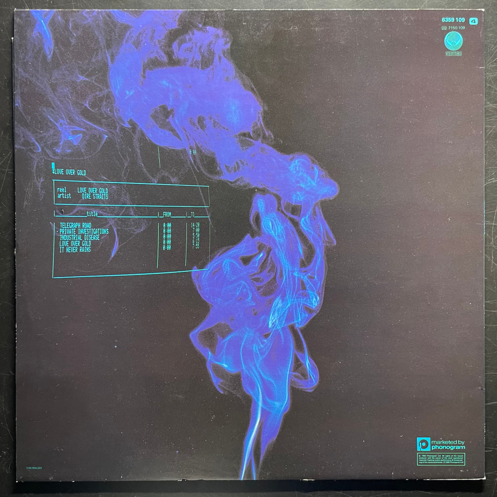 Dire Straits ‎– Love Over Gold (Скандинавия 1982г.)