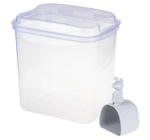 Контейнер для муки прозрачный 5 л с мерной ложкой 180 мл М1183