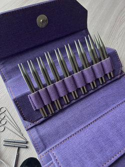 Набор съемных укороченных спиц 9см/9пар Flight Standard Purple Lykke