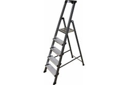 Анодированная стремянка SECURO 5 ступ. (126436)