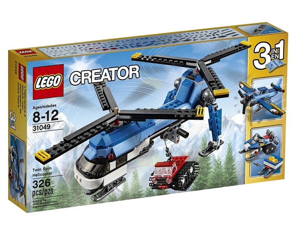 LEGO Creator: Двухвинтовой вертолёт 31049 — Twin Spin Helicopter — Лего Креатор Творец Создатель