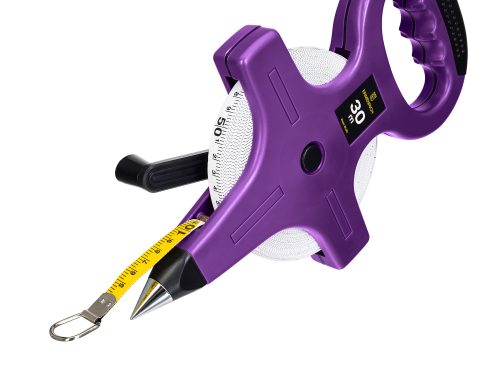 Рулетка геодезическая Ermenrich Reel SL30, фиолетовый
