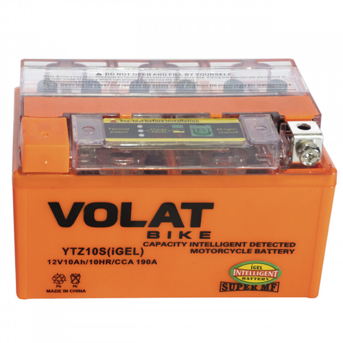 Мото аккумулятор VOLAT YTZ10S(iGEL)Volat (10 Ач, 12 V) Прямая, L+ YTZ10S