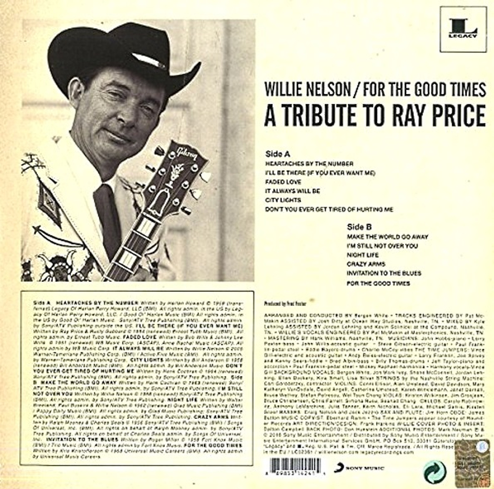 Willie Nelson / For The Good Times: A Tribute To Ray Price (LP)