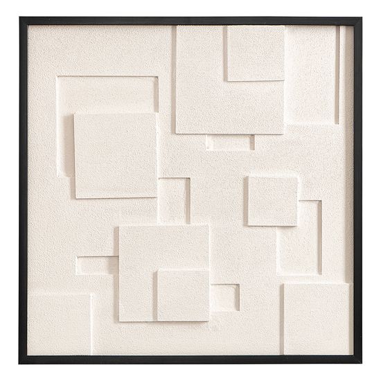 Панно декоративное с эффектом 3d minimalism square, с черной рамой, 60х60 см