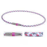 Ожерелье PHITEN RAKUWA NECKLACE X50 HIGH-END III, бело-розово-серое