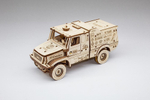 Гоночный Дакаровский МАЗ-6440RR 1:30 от EWA - Деревянный 3D пазл, конструктор, сборная механическая модель