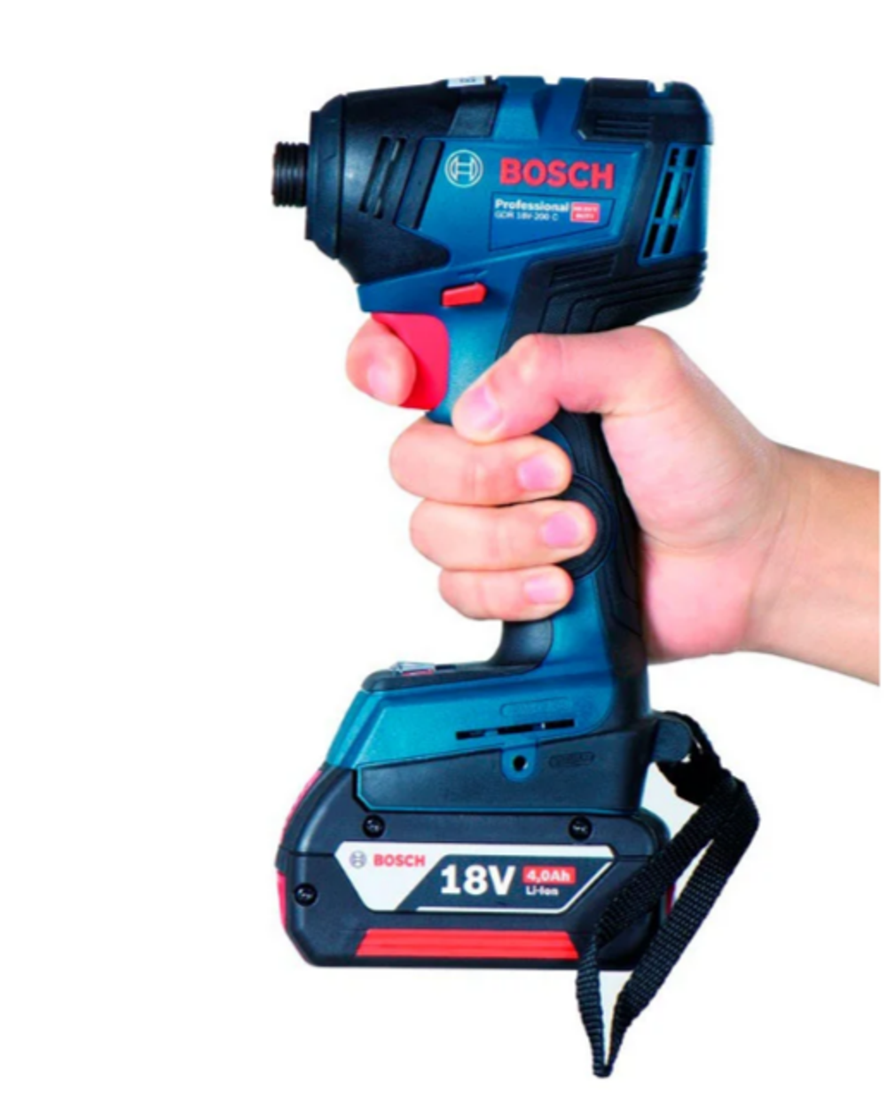 Аккумуляторный ударный гайковерт BOSCH GDR 18V-200C бесщеточный безАКБ и ЗУ 06019G4104