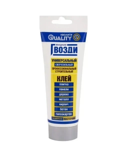 QUALITY Монтажный клей 100 мл 0.1 кг, белый, светло-синий