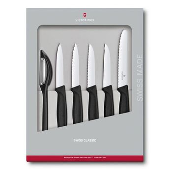 Набор ножей для кухни Victorinox Swiss Classic Kitchen 6 шт черные (6.7113.6G)