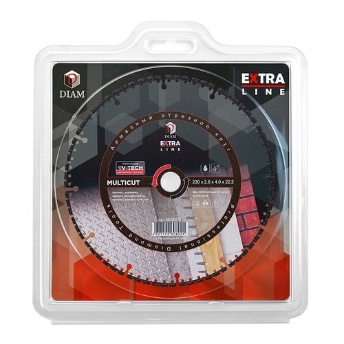Диск алмазный DIAM MultiCut Extra Line универсал 230*22.2 вакуумное спекание