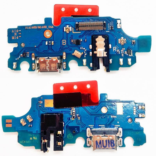 Шлейф для Samsung Galaxy A14 5G (A146B) плата системный разъем/разъем гарнитуры/микрофон