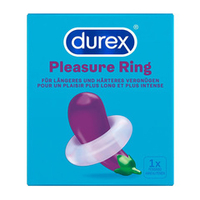 Прозрачное эрекционное кольцо 1,6см Durex Pleasure Ring