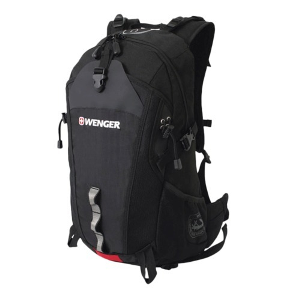 Рюкзак WENGER, универсальный, черный, туристический, 28 л, 29х19х52 см, 30582215