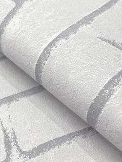 Обои флизелиновые, кирпич серый, метровые, для кухни, Стена (VILIA, 1591-21)