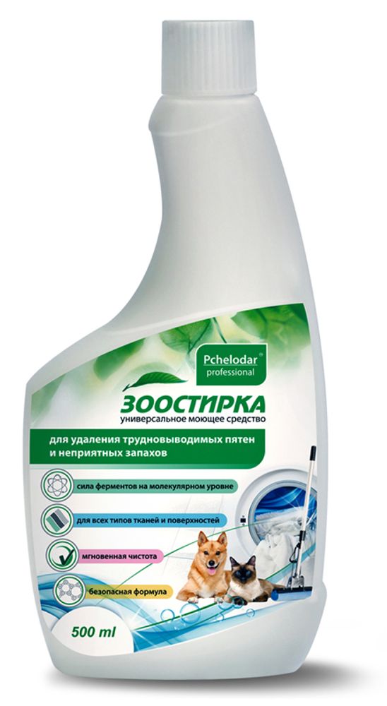 Средство PCHELODAR &quot;ЗооСтирка&quot; для удаления пятен и запахов - 360 мл
