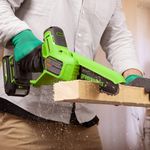 Цепная мини пила аккумуляторная Greenworks GD24CSMNX Арт. 2008707UH, 24V, 15см, бесщеточная, в комплекте АКБ 8 А·ч и ЗУ в сумке