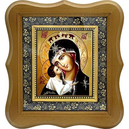 Игоревская икона Божьей Матери на холсте.