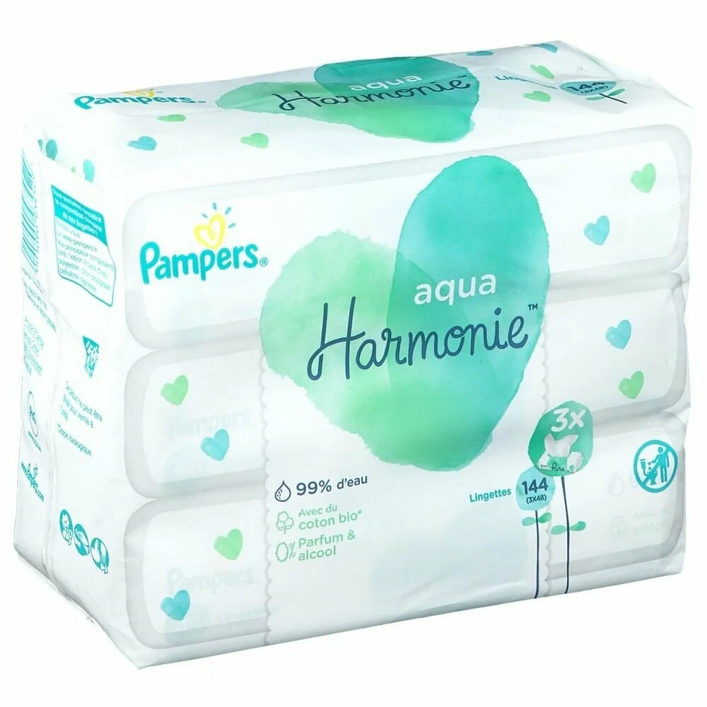Влажные салфетки Pampers Aqua Harmonie 3x48 шт