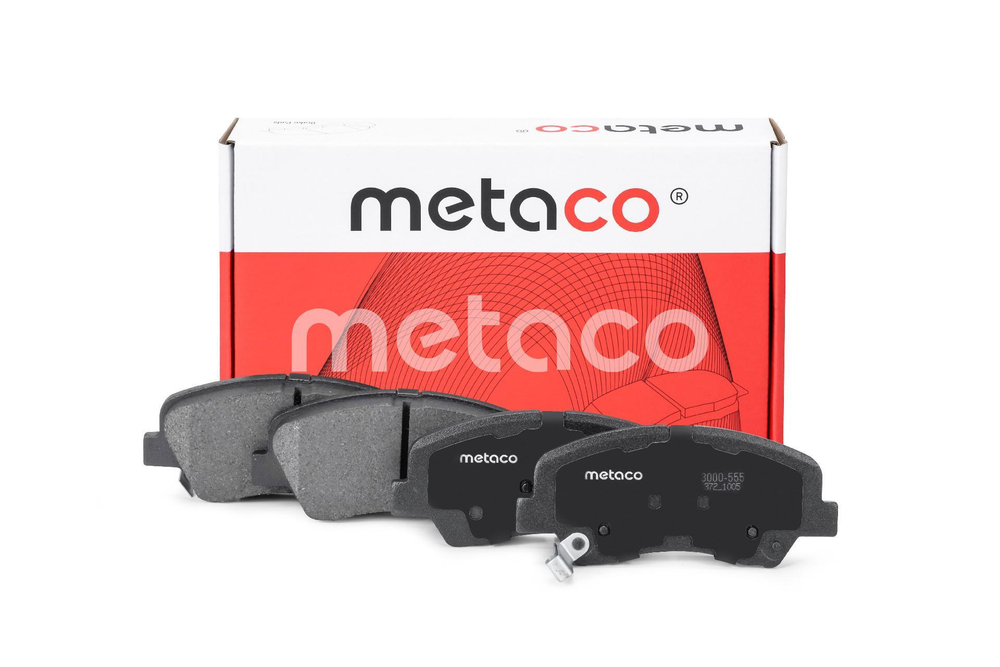 Комплект передних тормозных колодок Metaco 3000-555 (Hyundai Solaris 2010-2017, Hyundai Solaris 2017&gt;, Kia RIO 2011-2017, Kia RIO 2017&gt;) без отверстия под пружину