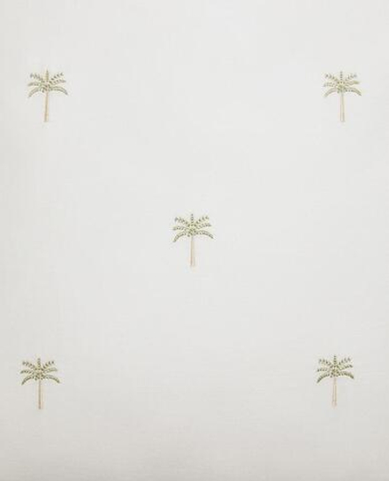 ZARA HOME НАВОЛОЧКА ИЗ САТИНА С ВЫШИВКОЙ, ЗОЛОТОЙ