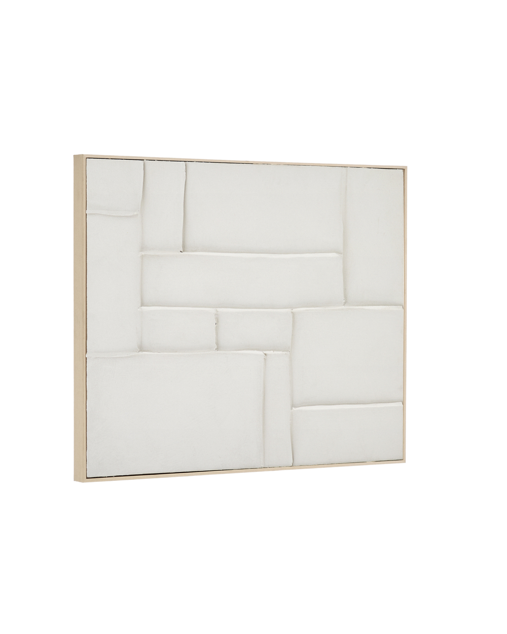 Klis Картина из белого льна с геометрическими фигурами, 80 х 100