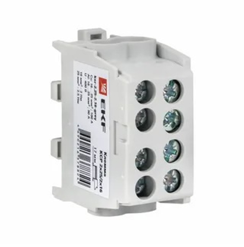 EKF PROxima Клемма распределительная КСР с двойным винтом 2x25/2x16 серая