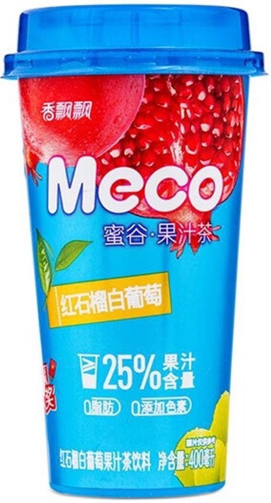 Чай Холодный Улун со вкусом Граната и Винограда Кишмиш Meco 0.4 - пэт