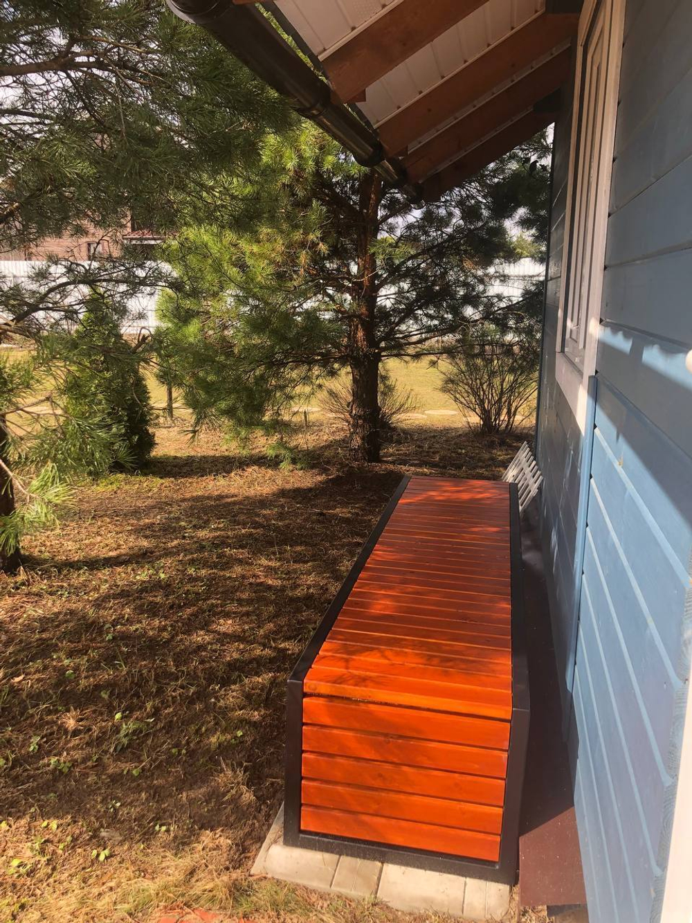 Скамейка стальная «Вижен» без спинки