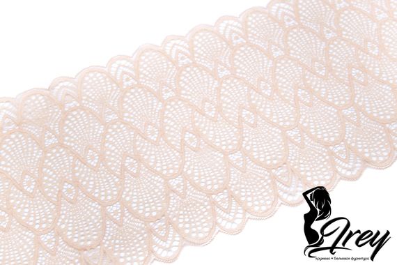 03-182 Кружево эластичное 22 см, телесный 126
