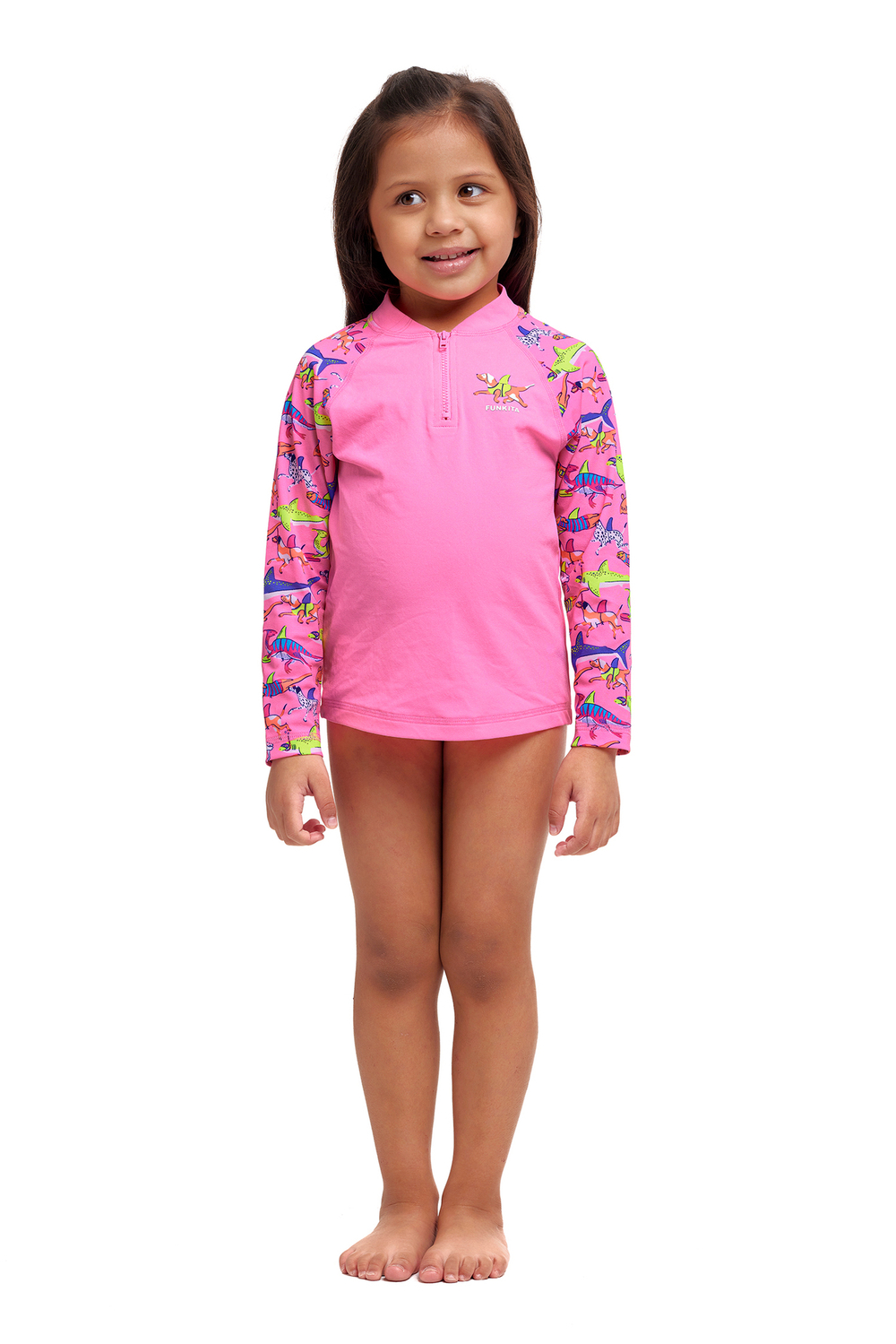Купальник FUNKITA Toddler Girl's Learner Lane Zippy Rashie & Brief