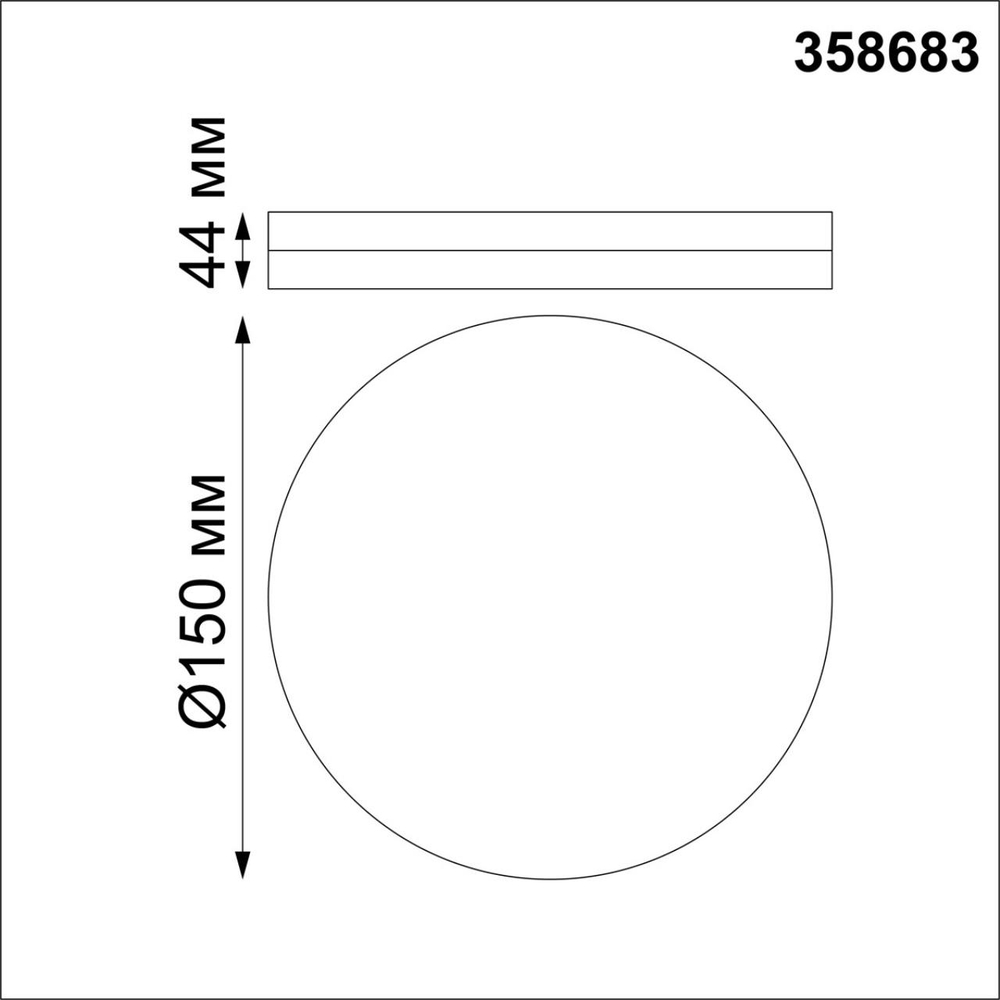 358683 OVER NT21 525 белый Светильник накладной влагозащищенный IP54 LED 4000K 10W 100-240V PANDORA