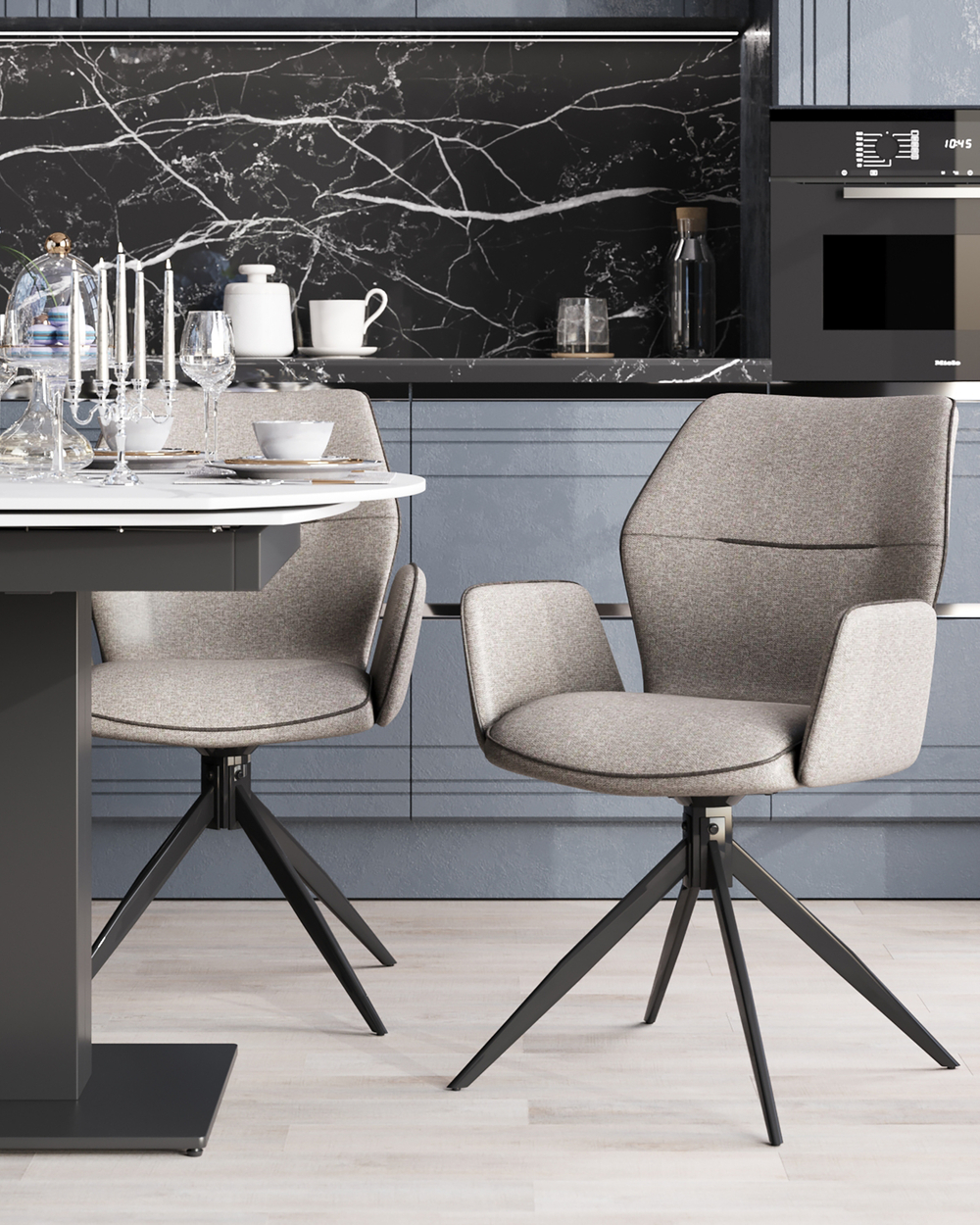 Стул обеденный Helm серый