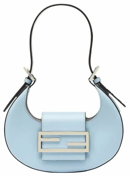 Сумка-хобо Fendi Cookie маленького формата голубой