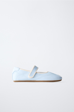 ZARA СПОРТИВНЫЕ БАЛЕТКИ, СИНИЙ