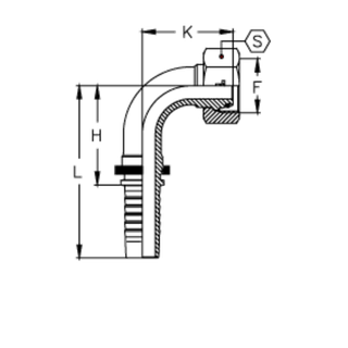 Фитинг DN 32 DKO-S (Г) 42x2 30 (90)