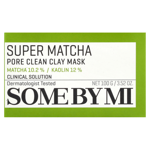 SOME BY MI, Супер-Матча, очищающая бьюти-маска из глины, 100 г (3,52 унции)