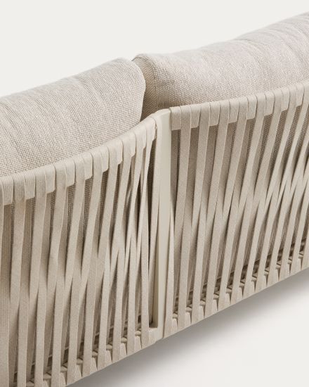 Комплект садовой мебели Aleria из бежевого алюминия и веревки