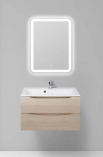 Тумба с раковиной Belbagno MARINO 80 2C-SO/BB800/450-LV-MR-AST Rovere Grigio