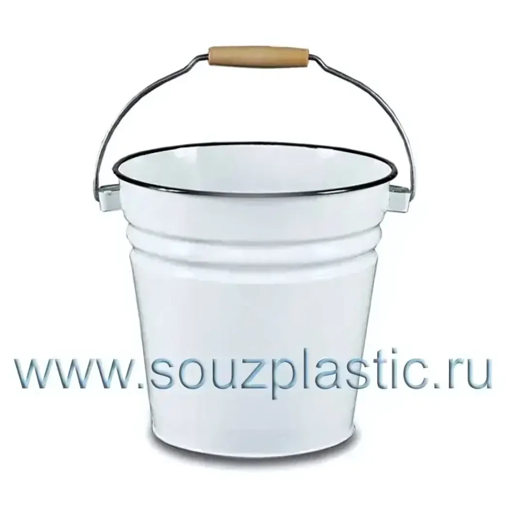 Ведро 12л без крышки без рисунка (Северсталь эмаль)