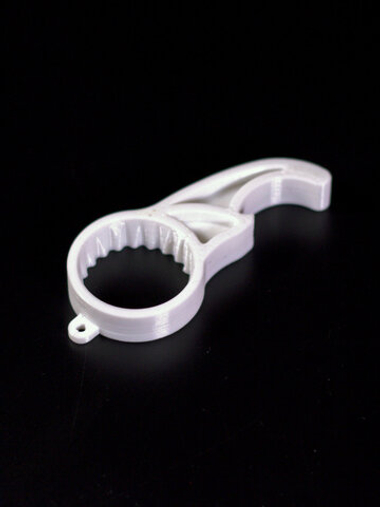 Открывашка для бутылок дизайнерская в виде когтя, 3D печать, 8 см., белая